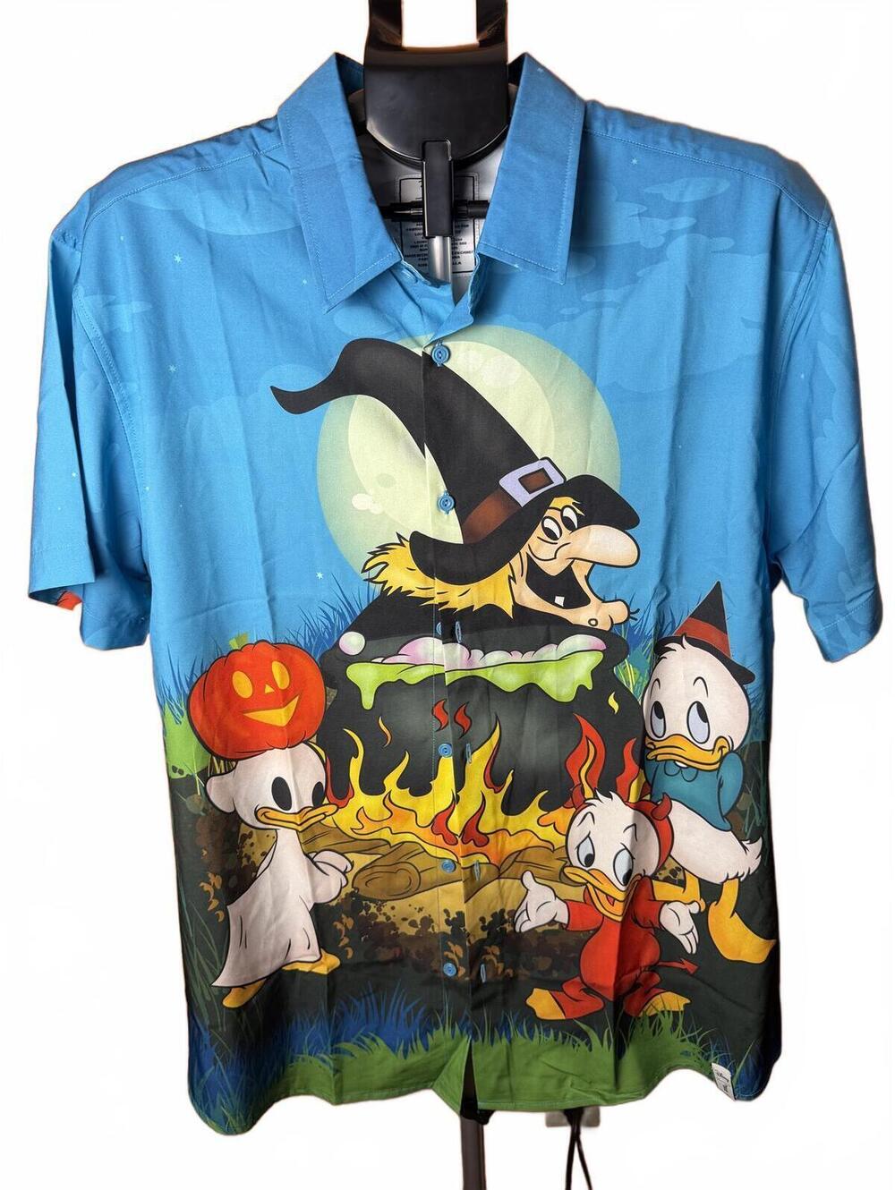 New NWT Disney Loungefly witch ducks Halloween limited edition Shirt sz L large